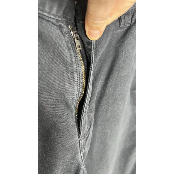 Carhartt Relaxed Fit Canvas Carpenter Work Pants Black Men’s Size 33x32 * Flaws - Picture 7 of 10